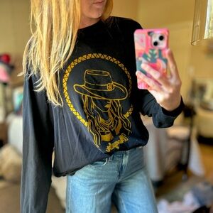 Longsleeve black graphics wrangler tee Size XL